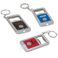 Push Button LED Bottle Opener Key Ring